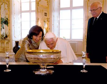Papež Benedikt XIV. a&nbsp;Václav Klaus