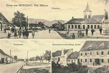 Mušov: historická pohlednice